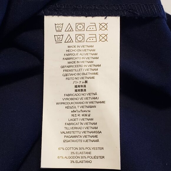 MICHAEL Michael Kors Bell-Sleeve Blouse | NWT | Navy Blue | Size S - Picture 7 of 7